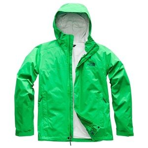 North Face HyVent 2.5L Green Windbreaker Large